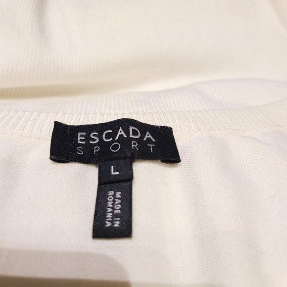 ESCADA SPORT WOMEN'S WHITE SLEEVELES TANK TOP - Picture 6 of 10